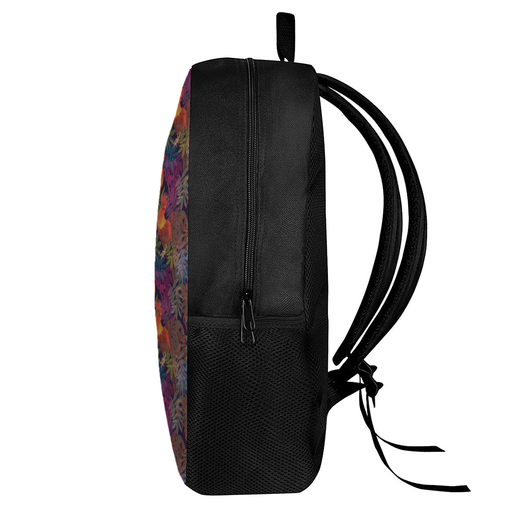 Rooster And Rowan Pattern Print 17 Inch Backpack