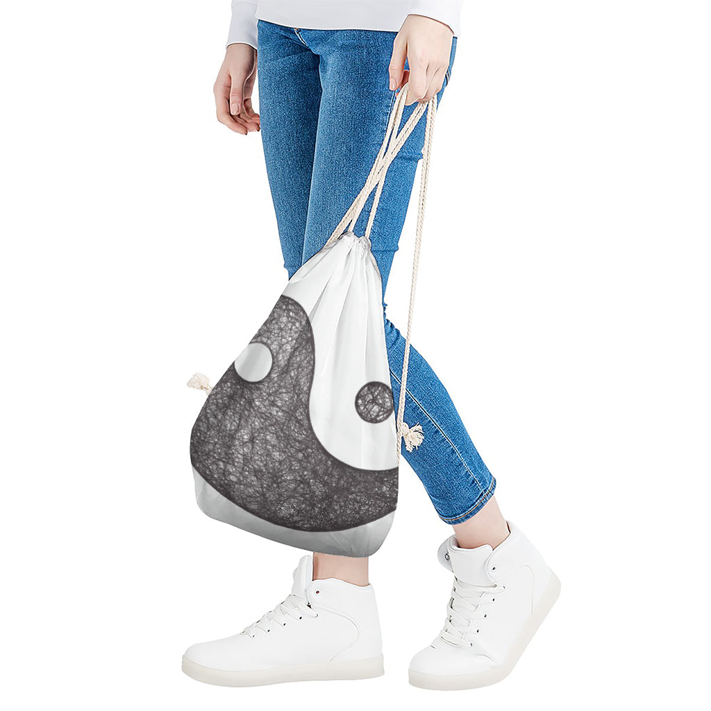 Roots Yin Yang Print Drawstring Bag