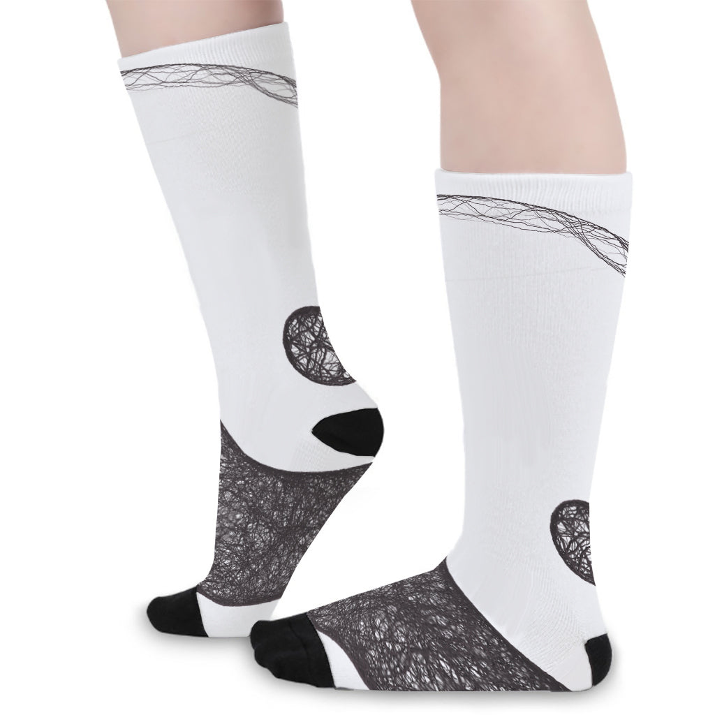 Roots Yin Yang Print Long Socks