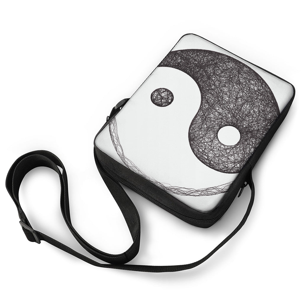 Roots Yin Yang Print Rectangular Crossbody Bag