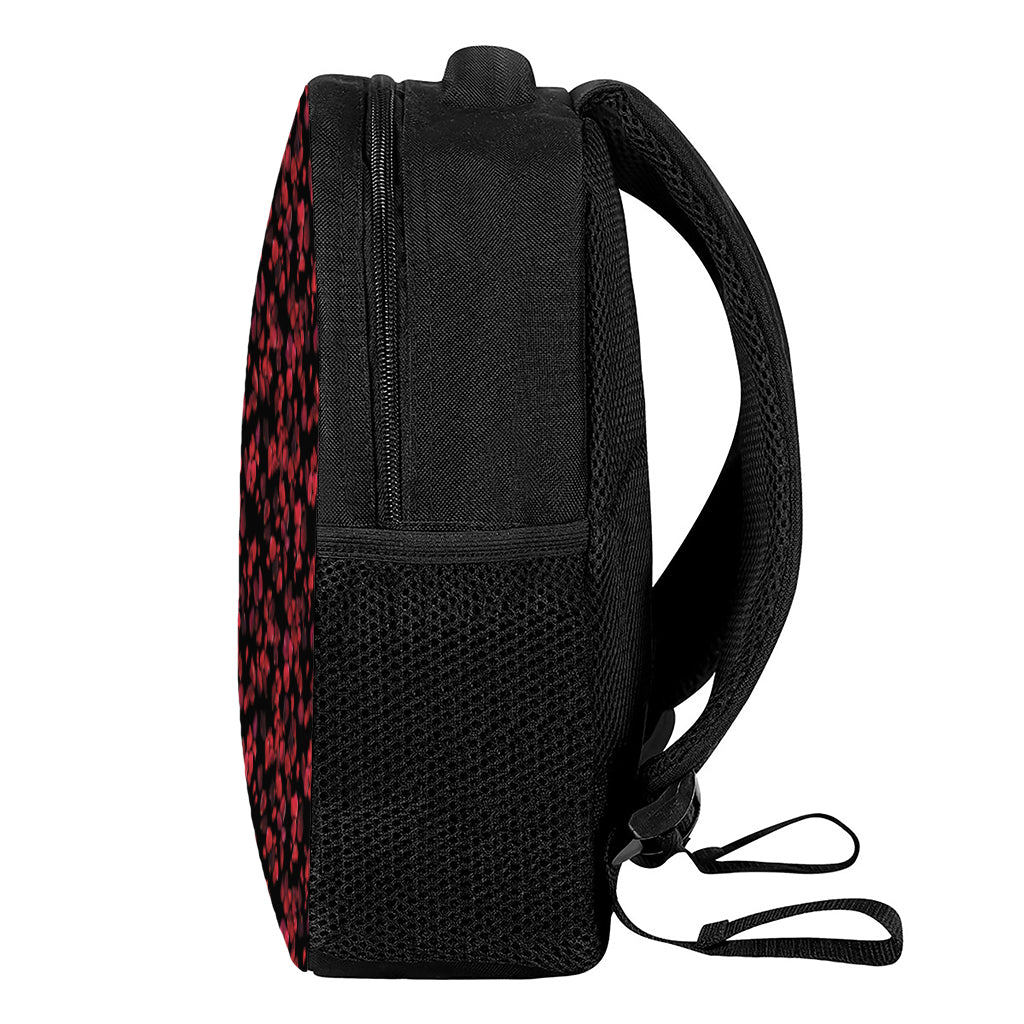 Rose Petals Pattern Print Casual Backpack