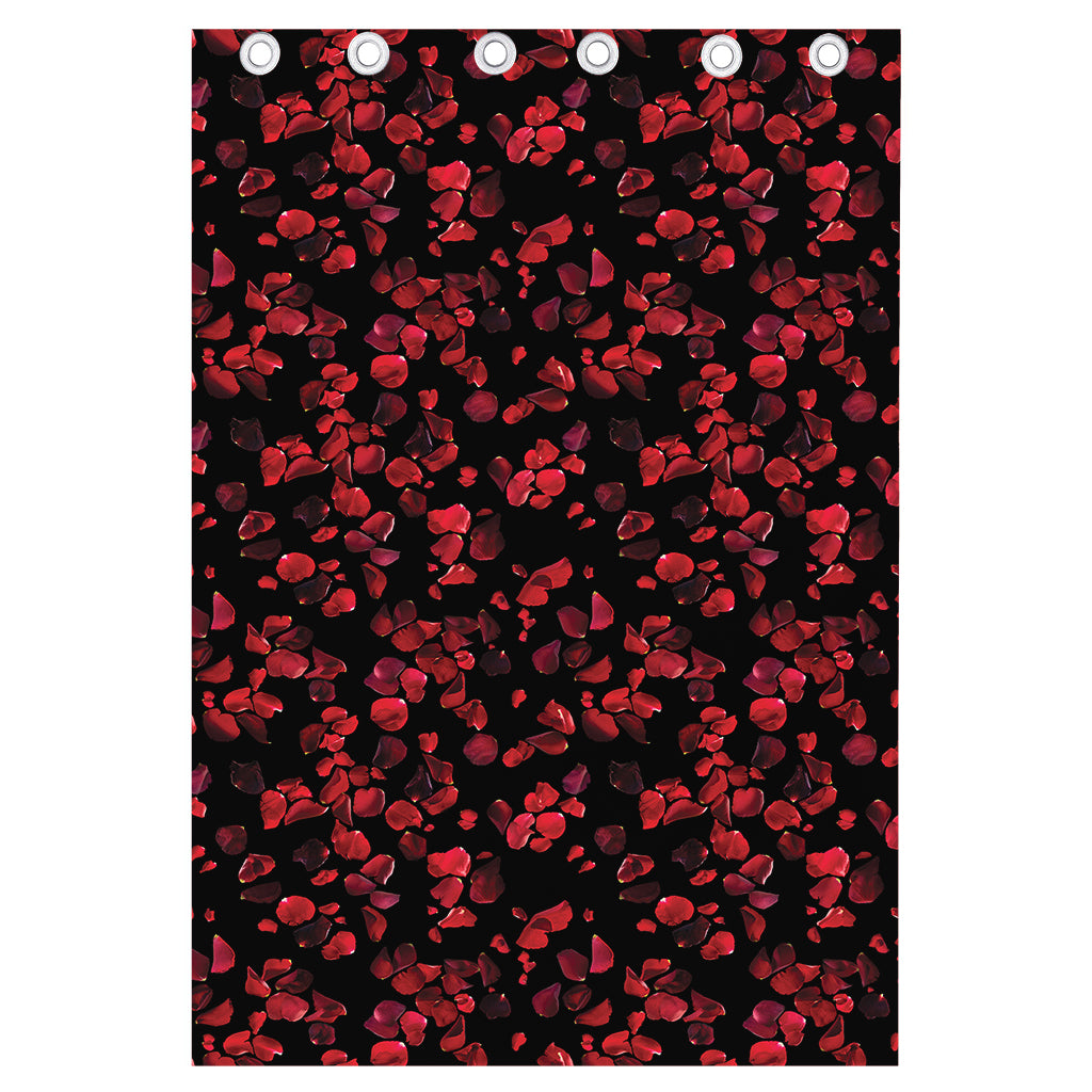 Rose Petals Pattern Print Curtain