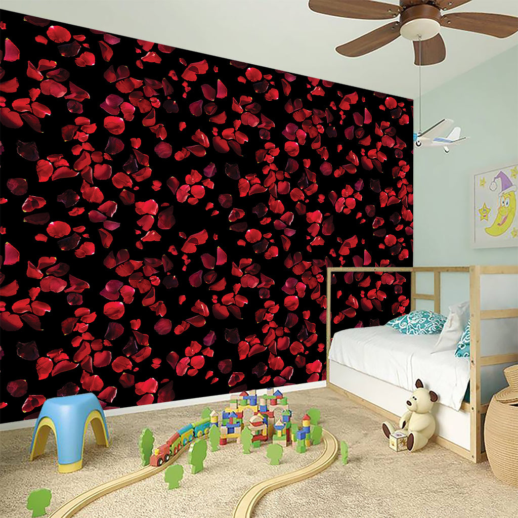 Rose Petals Pattern Print Wall Sticker