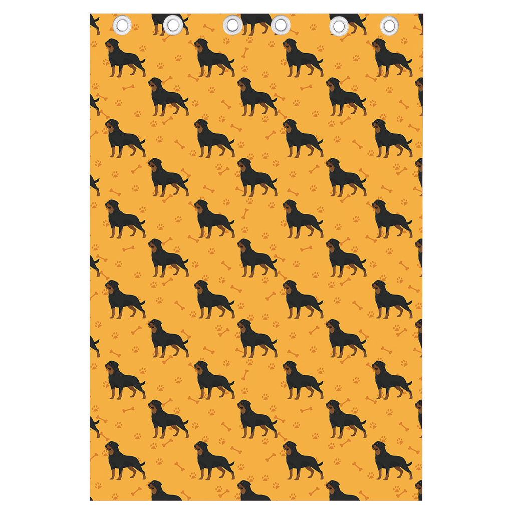 Rottweiler Dog Pattern Print Curtain