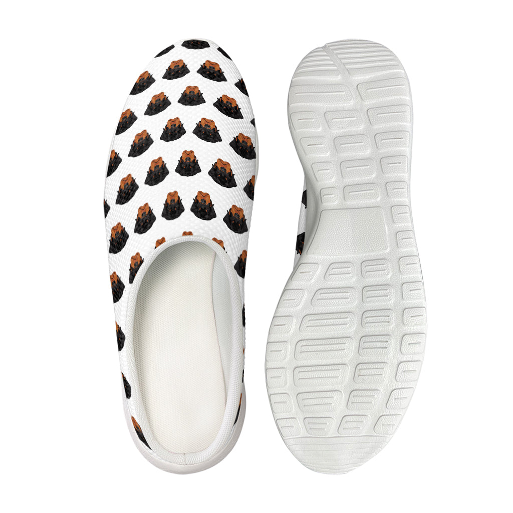 Rottweiler Face Pattern Print Mesh Casual Shoes