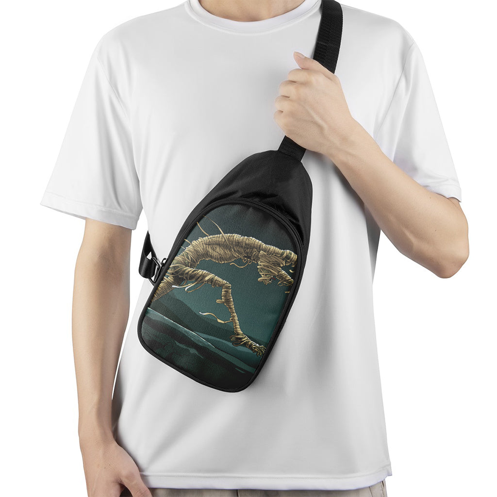 Running Mummy Print Chest Bag