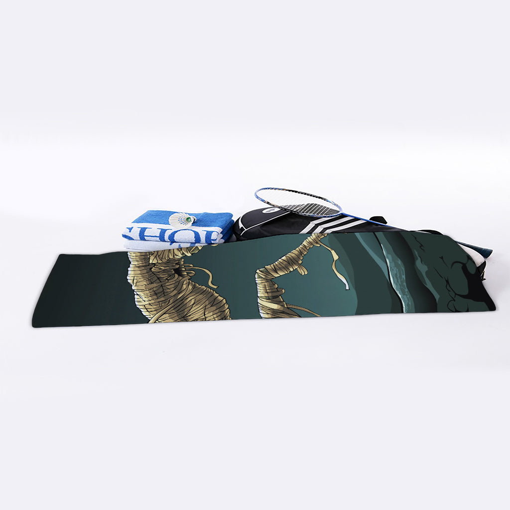 Running Mummy Print Sports Towel