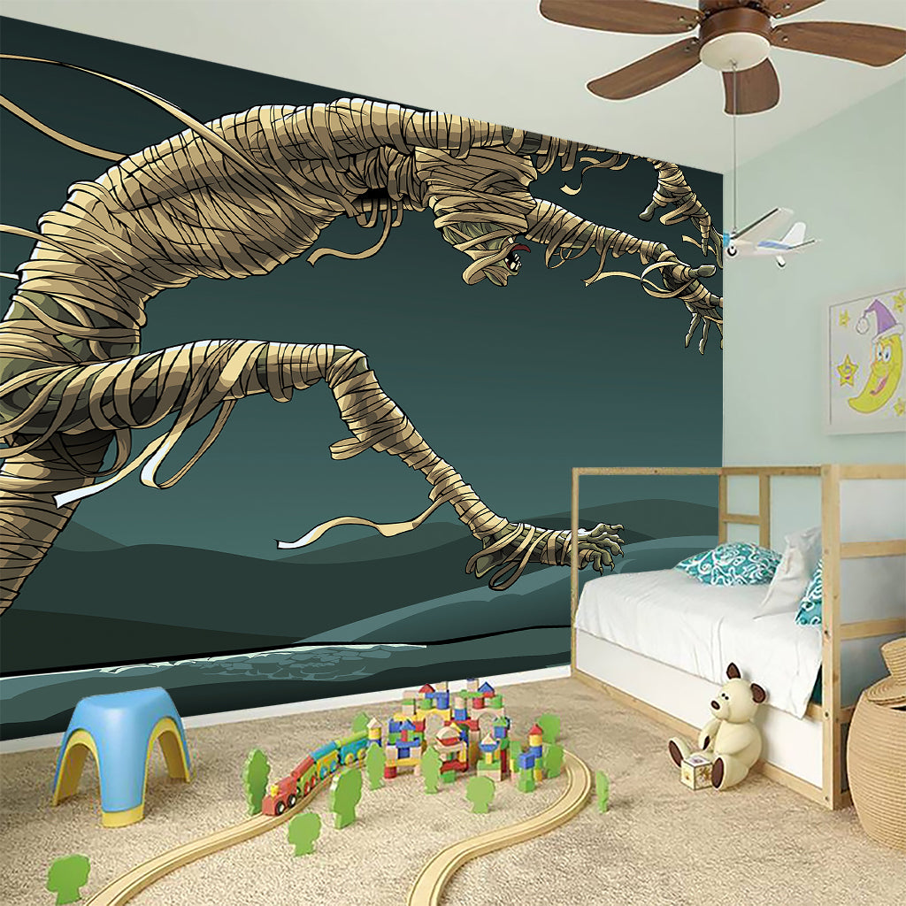 Running Mummy Print Wall Sticker