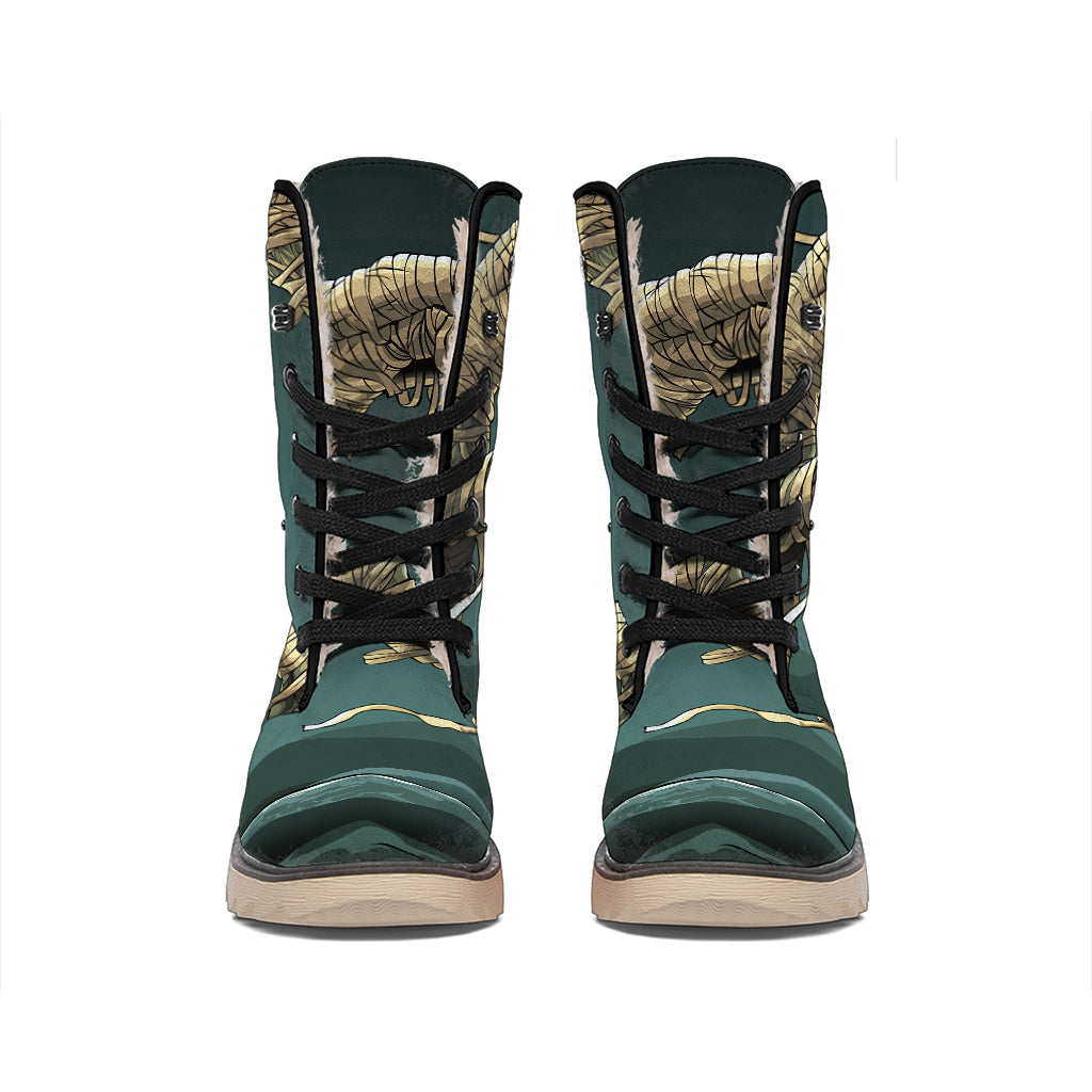 Running Mummy Print Winter Boots