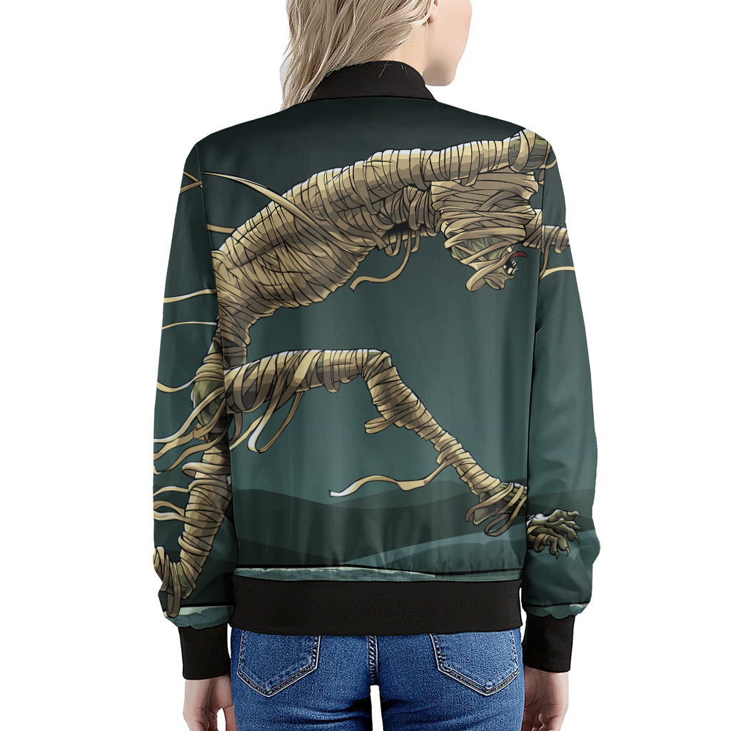 Running Mummy Print Women's Bomber Jacket
