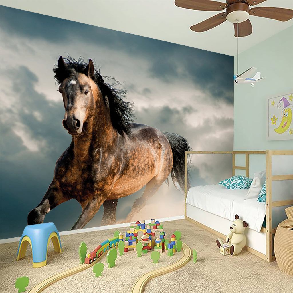Running Wild Stallion Horse Print Wall Sticker