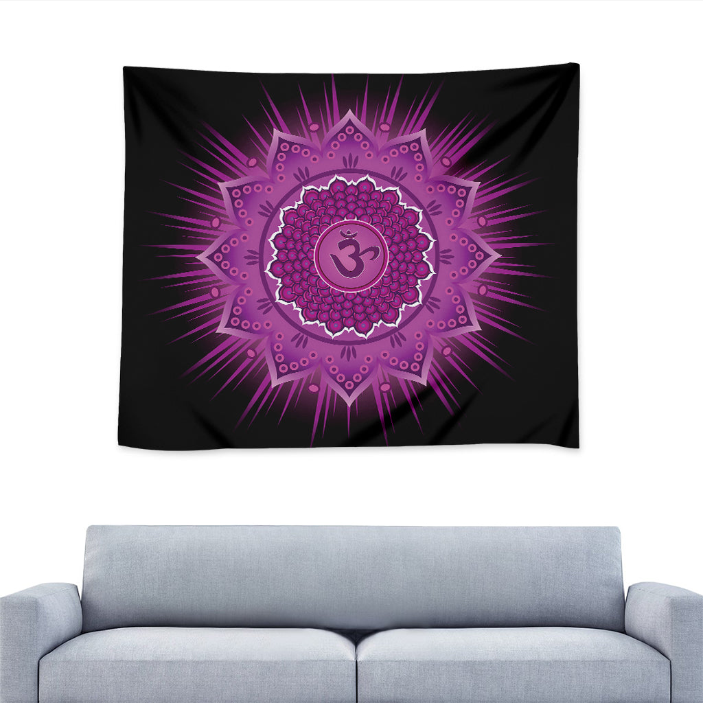 Sahasrara Chakra Mandala Print Tapestry