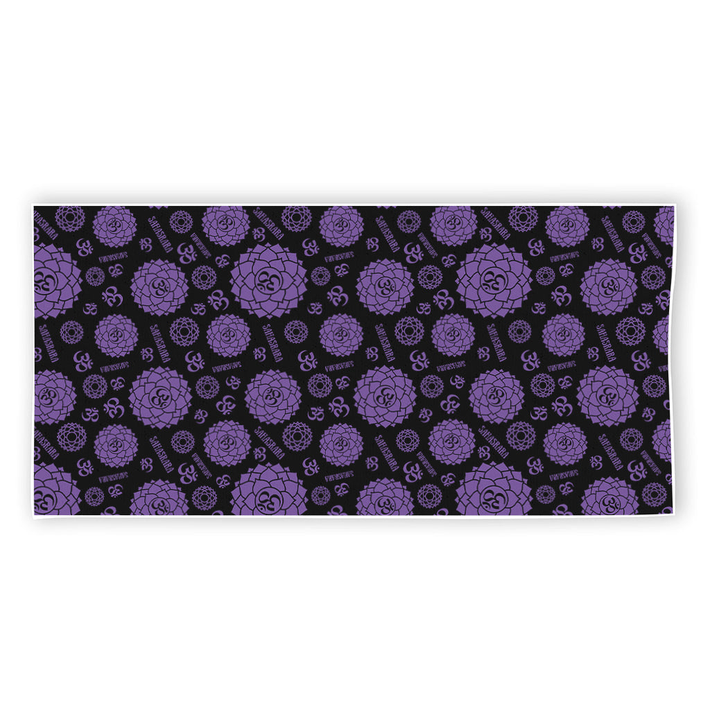Sahasrara Chakra Pattern Print Beach Towel