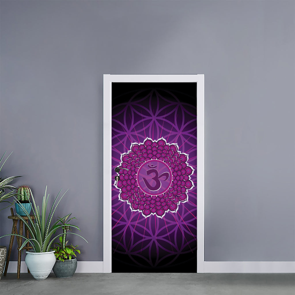 Sahasrara Chakra Spiritual Print Door Sticker