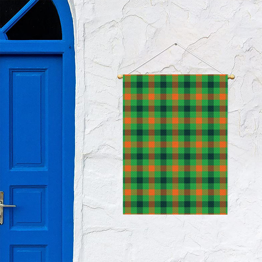 Saint Patrick's Day Buffalo Plaid Print Garden Flag