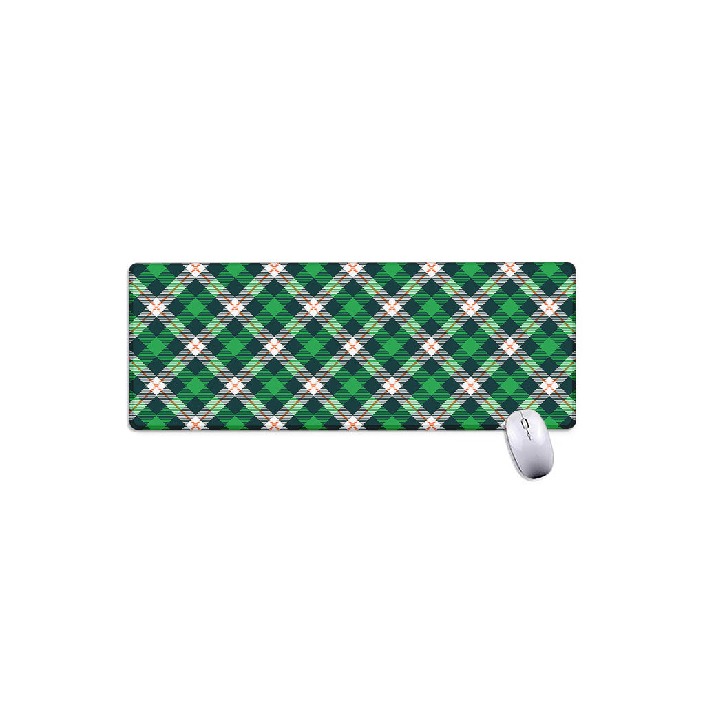 Saint Patrick's Day Irish Tartan Print Extended Mouse Pad