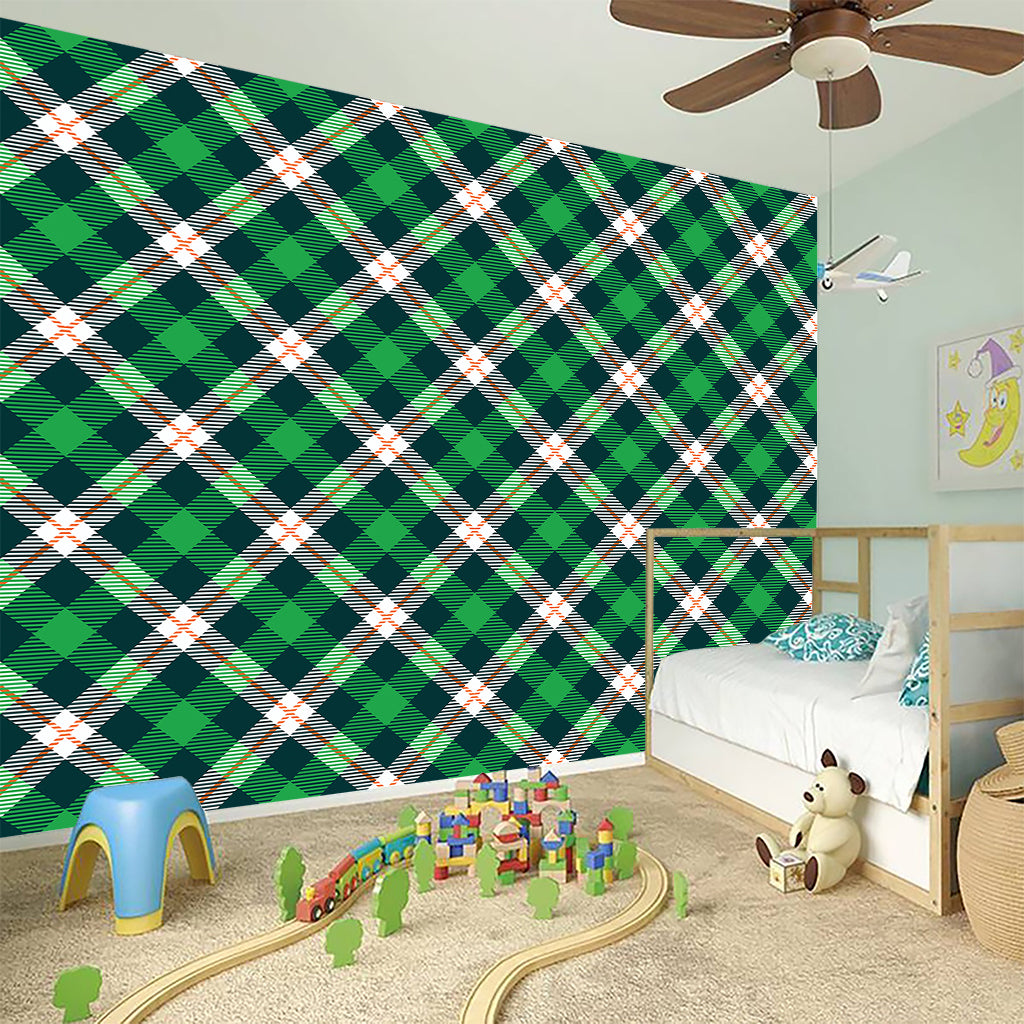 Saint Patrick's Day Irish Tartan Print Wall Sticker