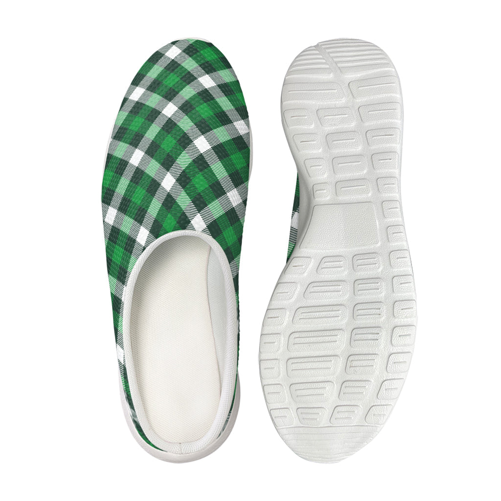 Saint Patrick's Day Plaid Pattern Print Mesh Casual Shoes