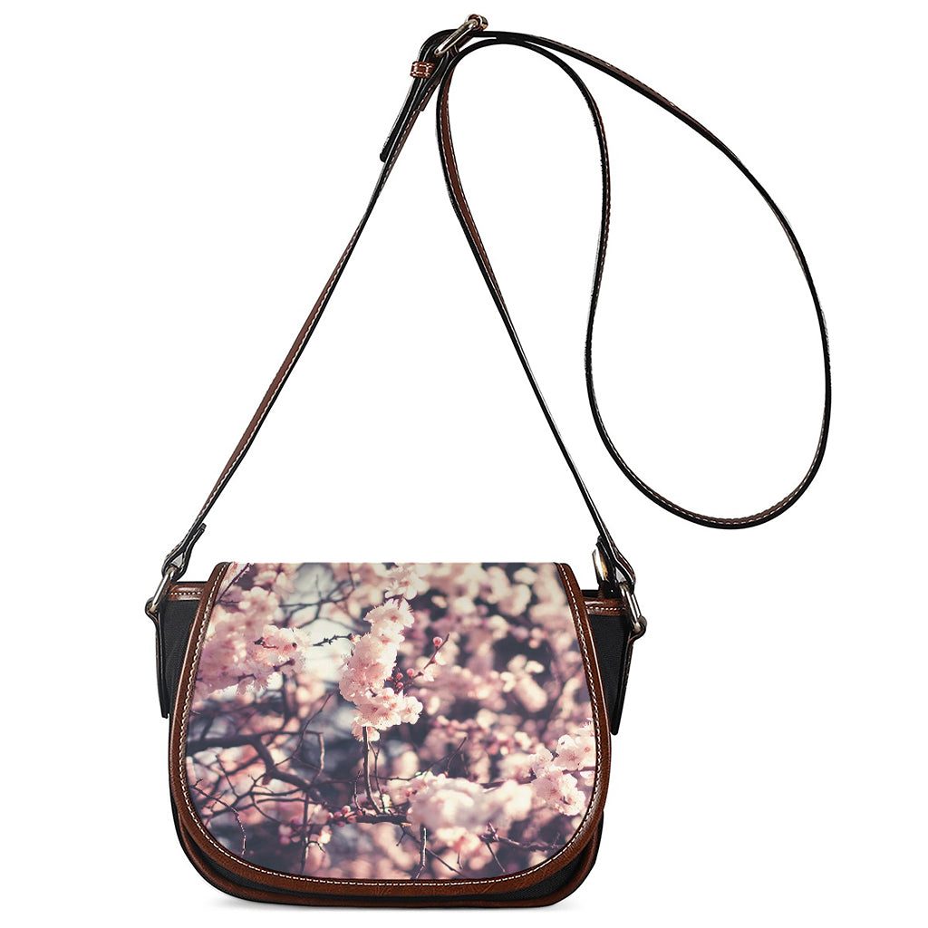 Cherry Blossom Sakura Purse Leather Shoulder Handbag main image 1