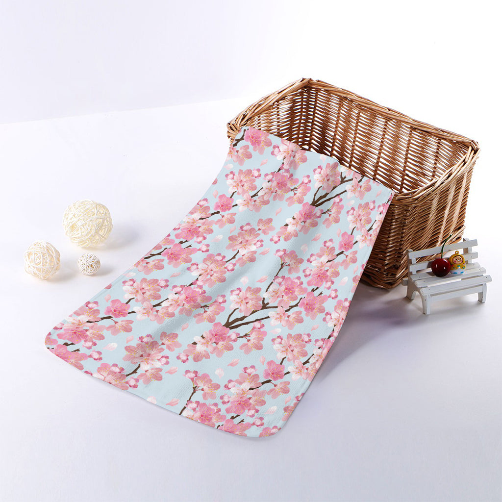 Sakura Flower Cherry Blossom Print Towel