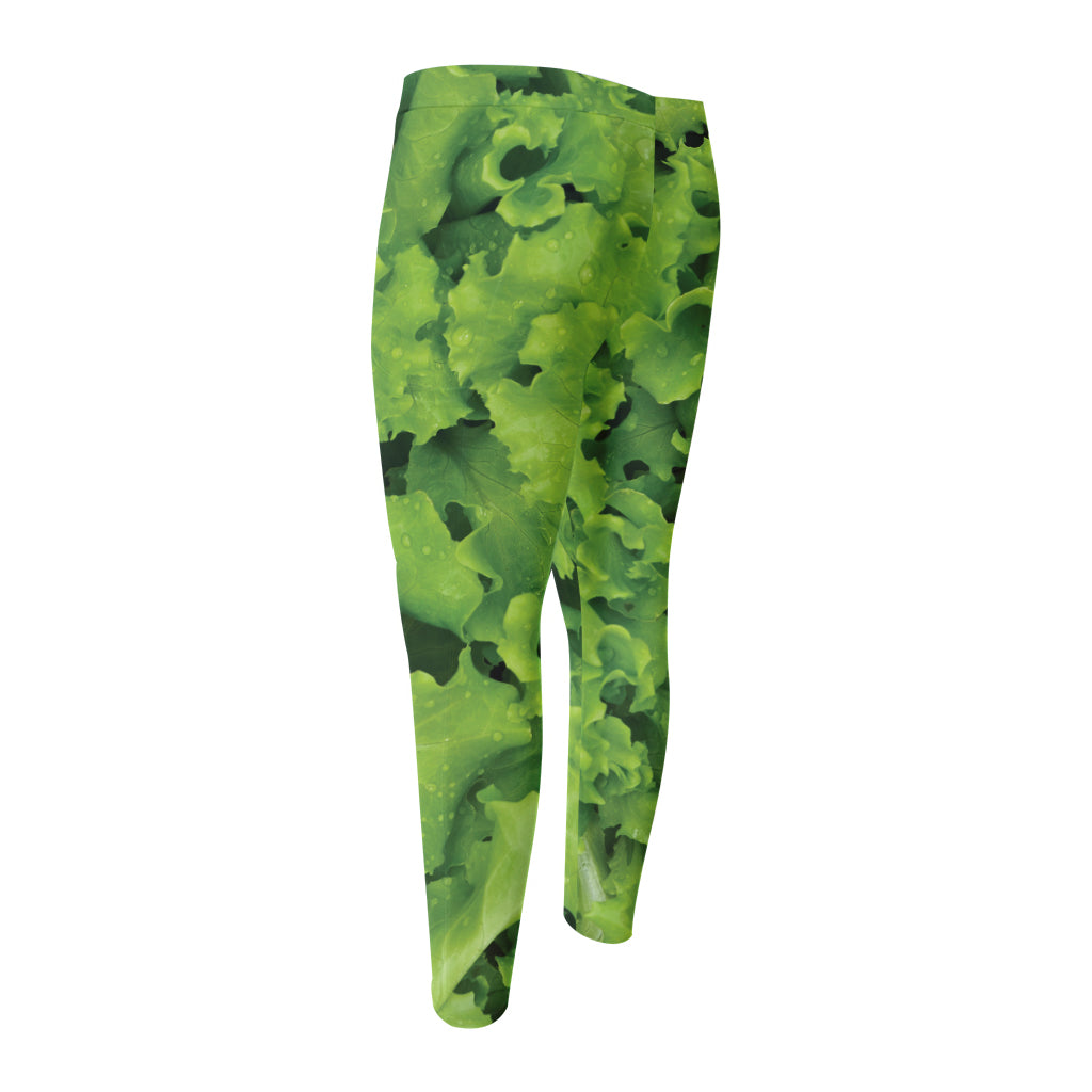 Salad Vegetable Print Men's Compression Pants