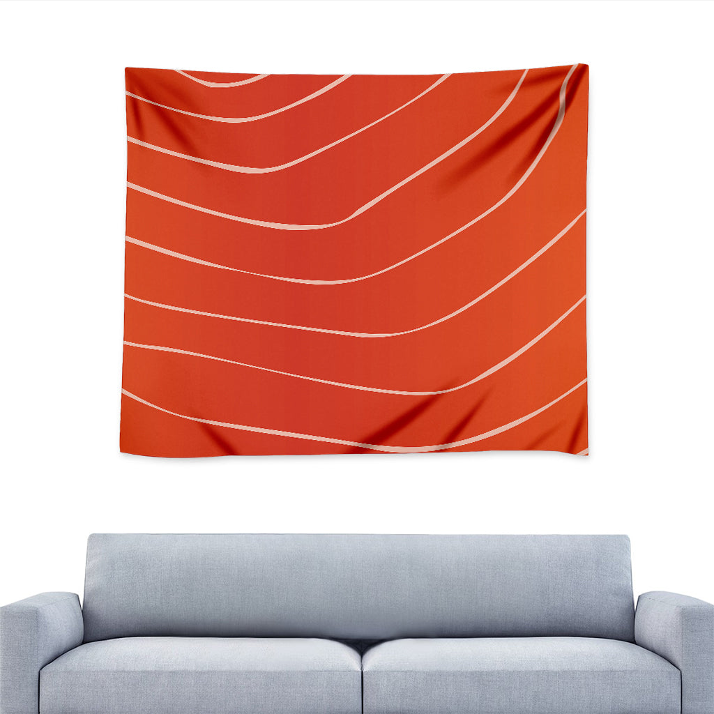 Salmon Artwork Print Tapestry