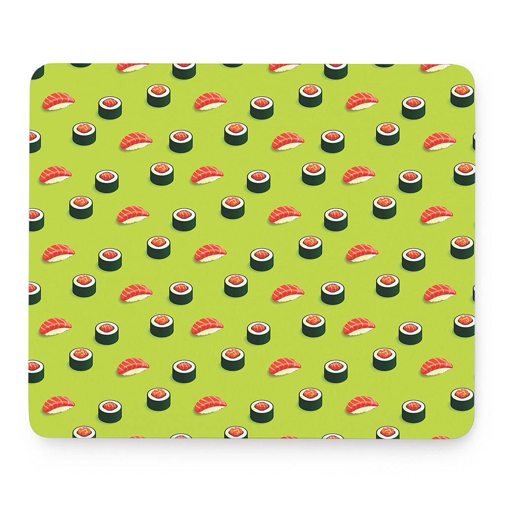 Salmon Sushi And Rolls Pattern Print Mouse Pad