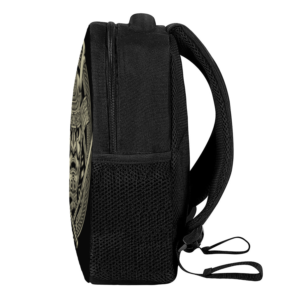Samurai Warrior Mask Print Casual Backpack