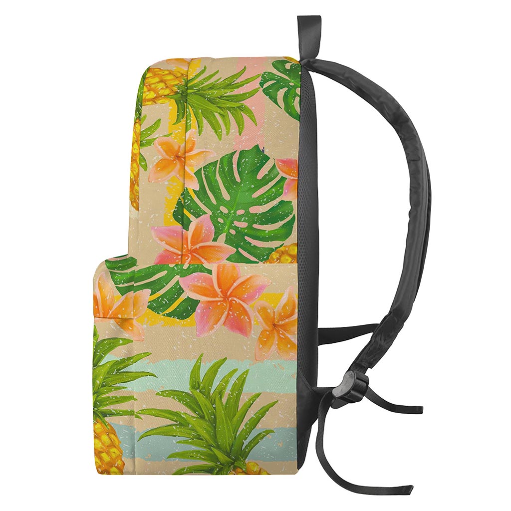 Sand Beach Pineapple Pattern Print Backpack