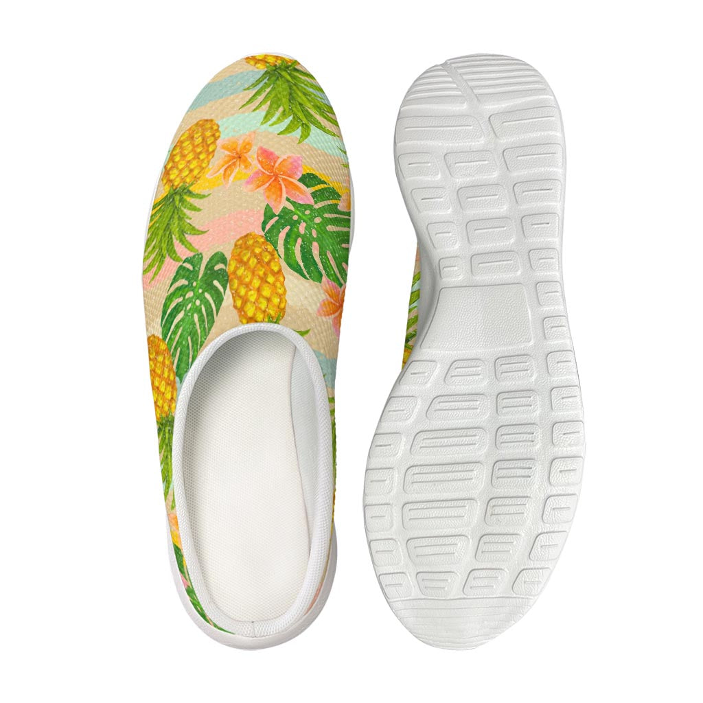 Sand Beach Pineapple Pattern Print Mesh Casual Shoes