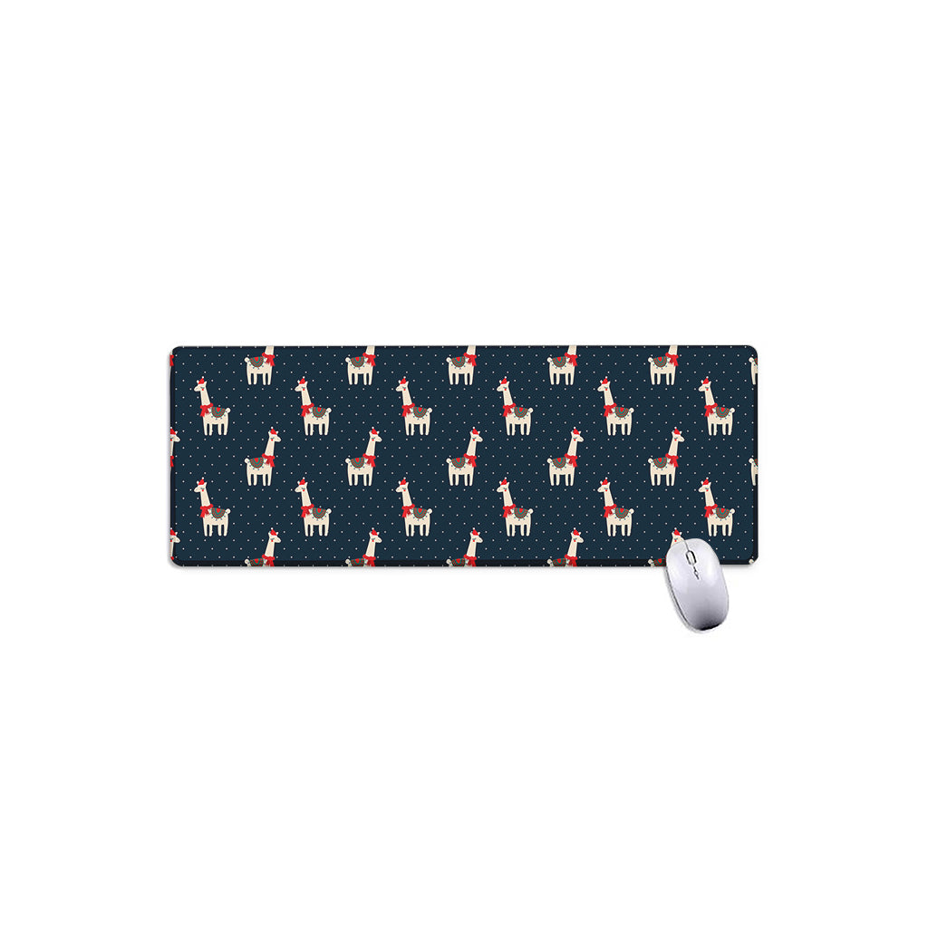 Santa Claus Llama Xmas Pattern Print Extended Mouse Pad