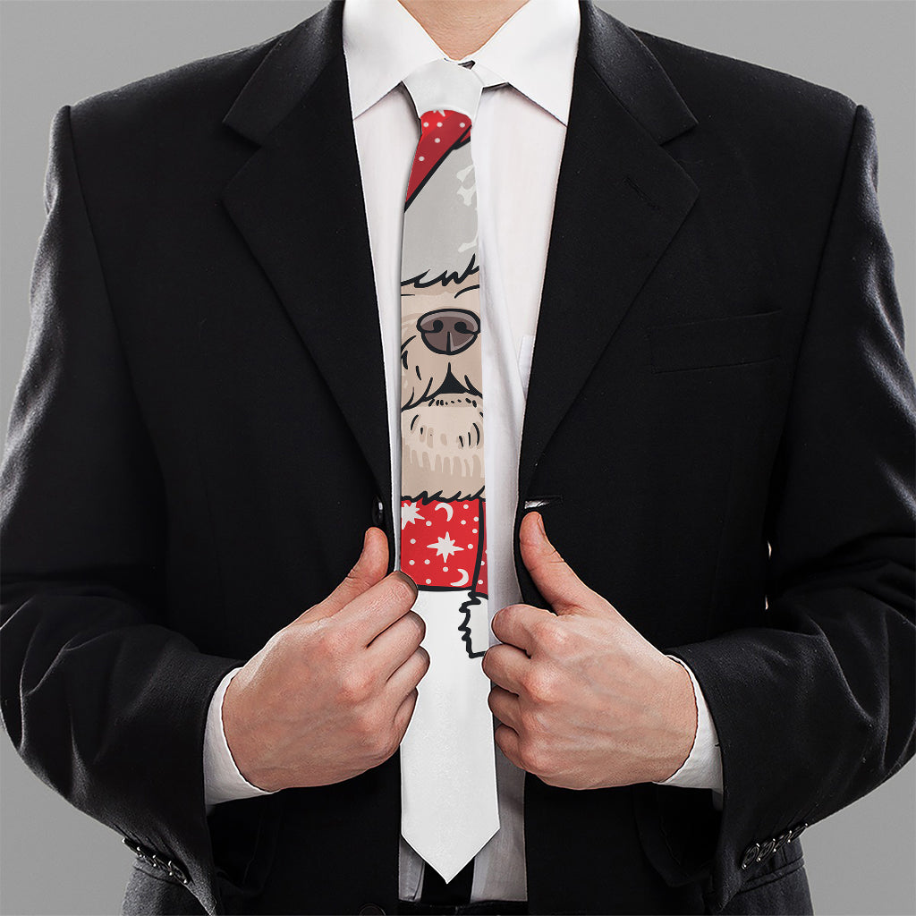 Santa Shih Tzu Print Necktie