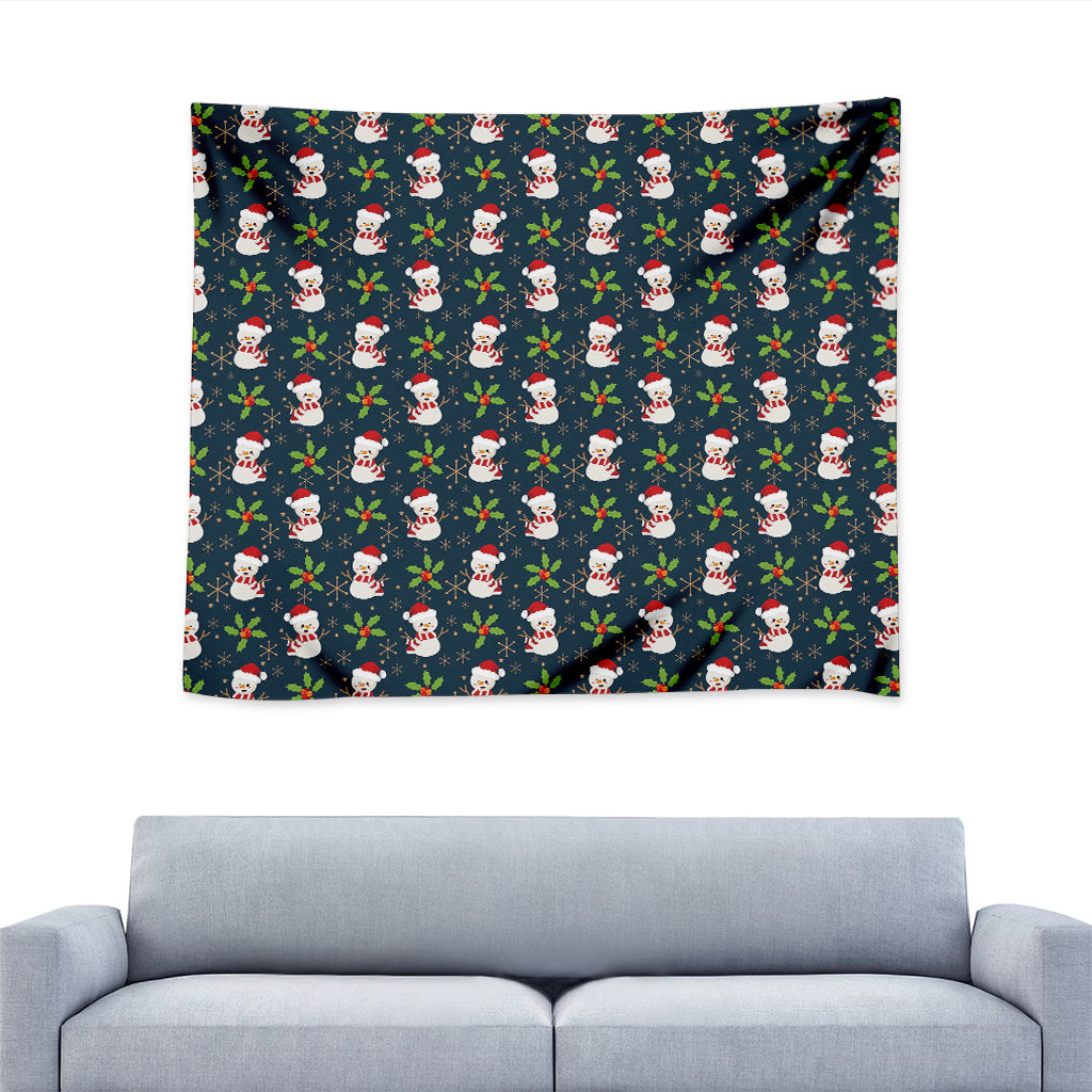 Santa Snowman Pattern Print Tapestry