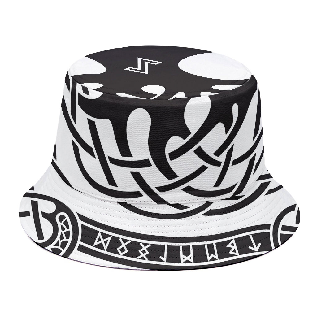 Scandinavian Yggdrasil Print Bucket Hat