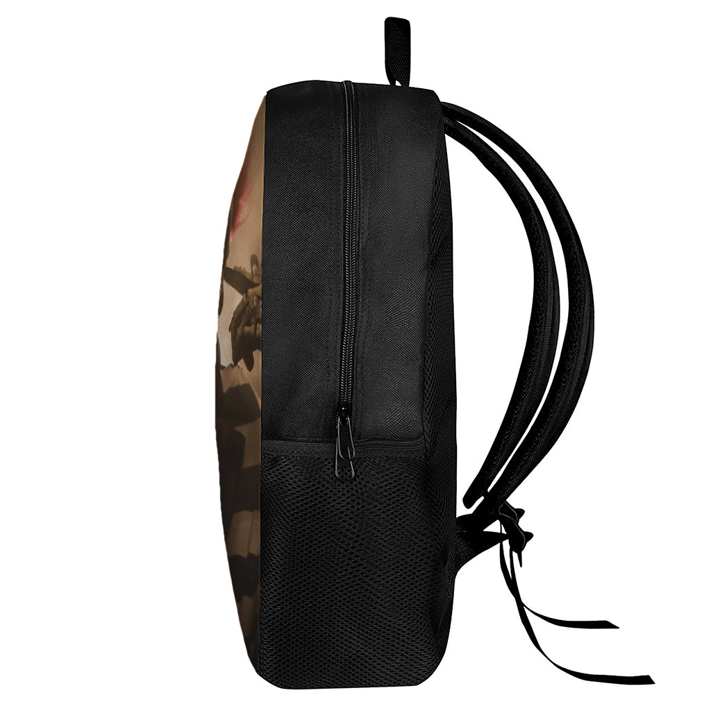 Scary Clown Print 17 Inch Backpack