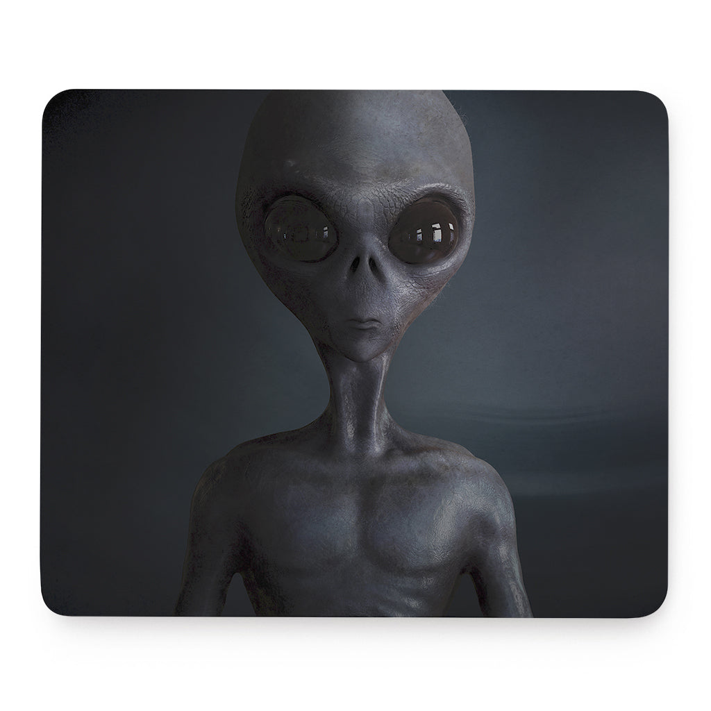 Scary Grey Alien 3D Print Mouse Pad