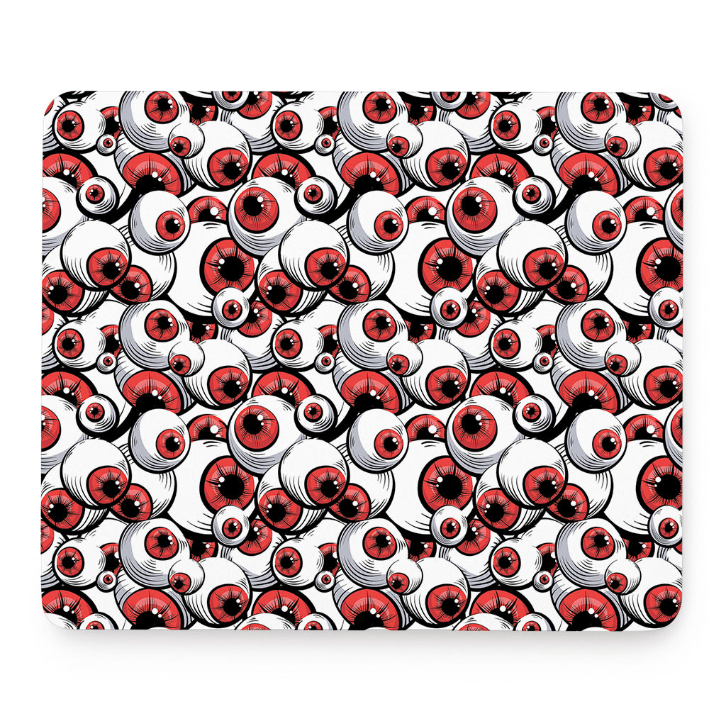 Scary Red Eyeball Pattern Print Mouse Pad