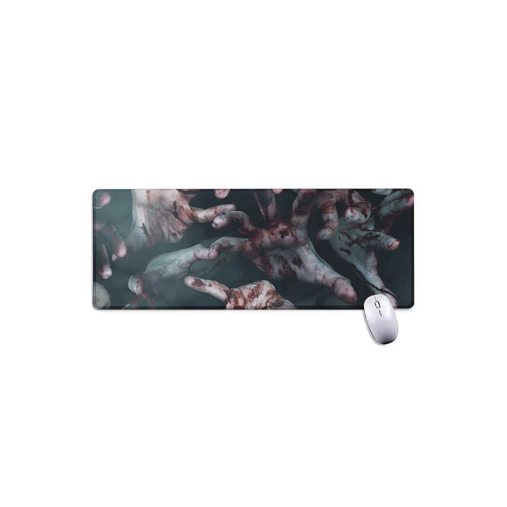 Scary Zombie Hands Print Extended Mouse Pad