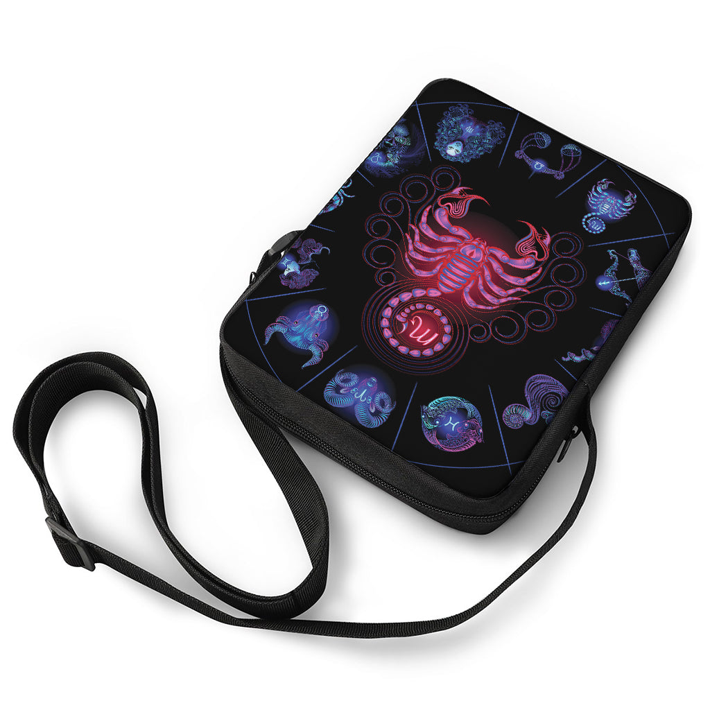 Scorpio And Astrological Signs Print Rectangular Crossbody Bag