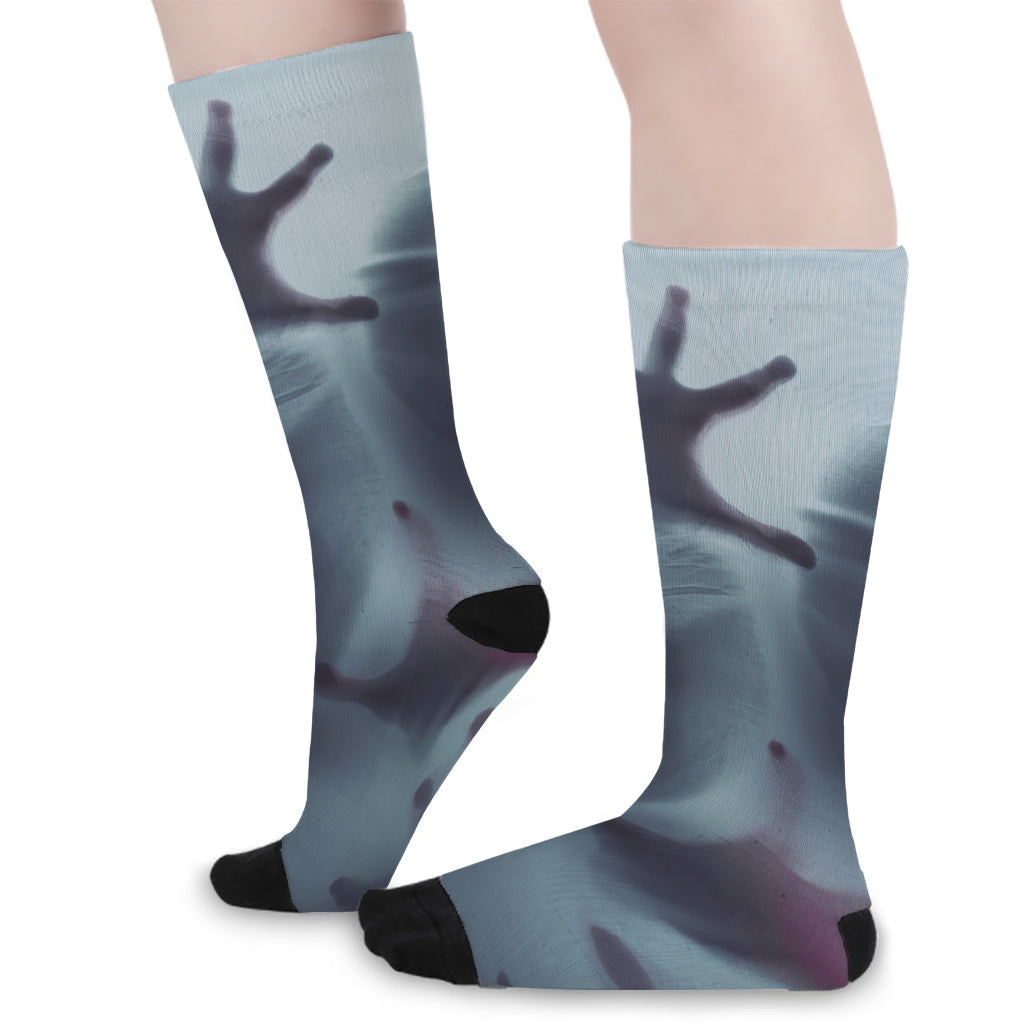 Screaming Horror Ghost 3D Print Long Socks