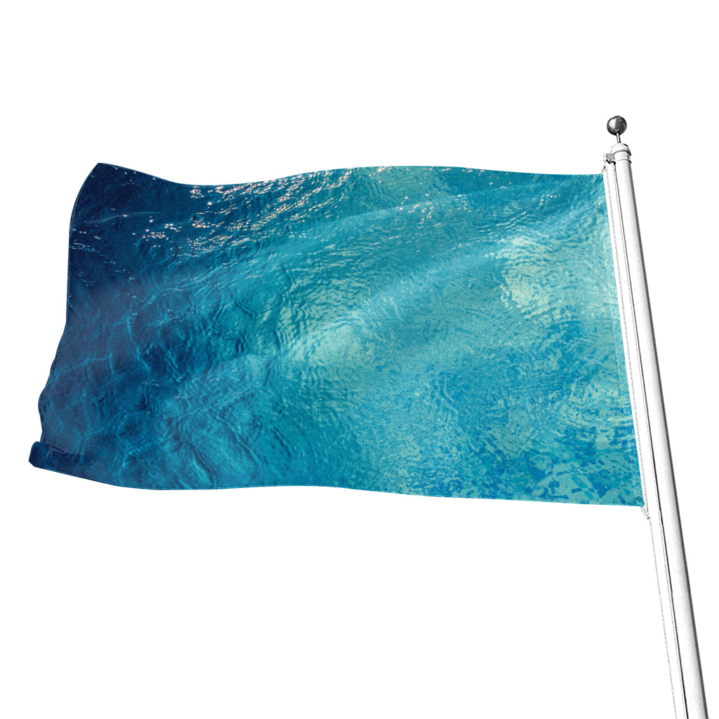 Sea Water Surface Print Flag