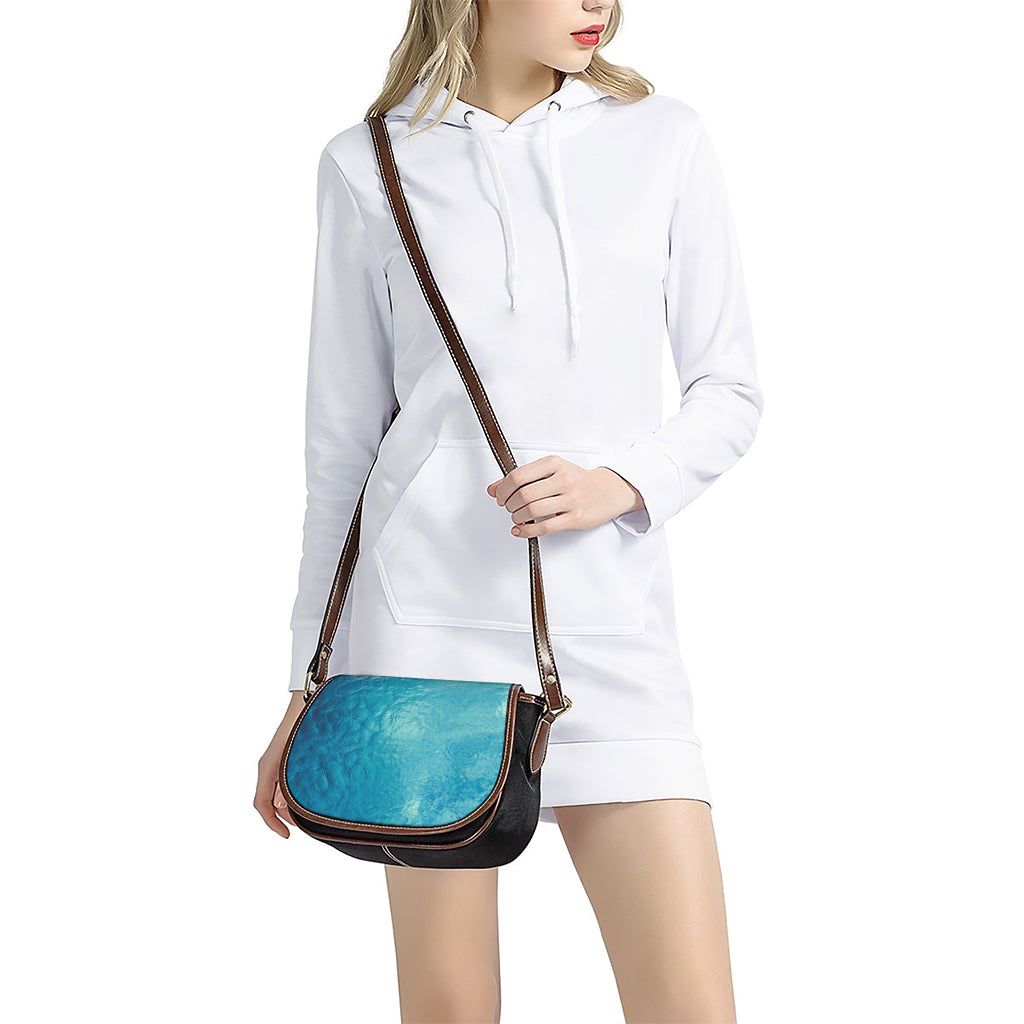 Sea Water Surface Print Saddle Bag