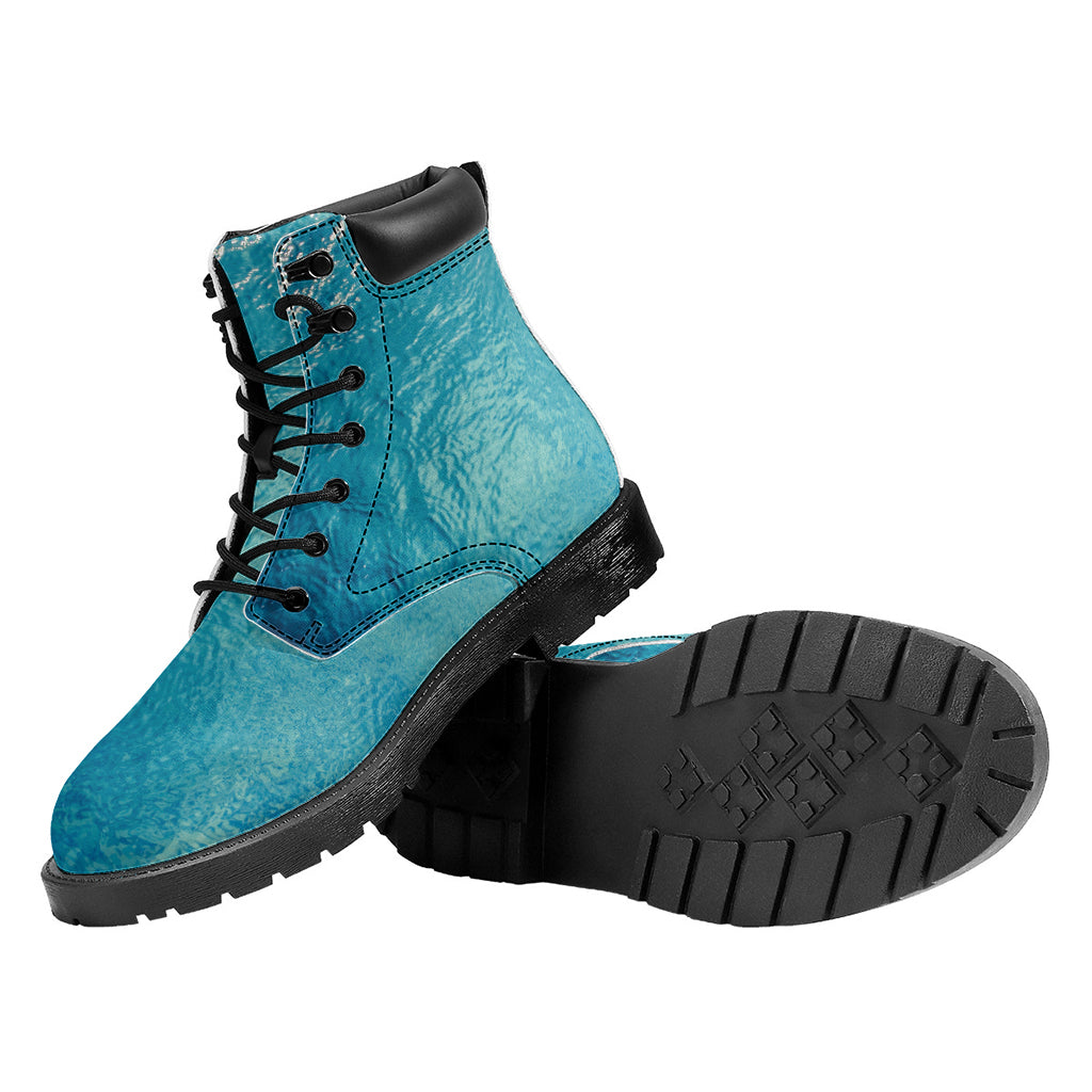 Sea Water Surface Print Work Boots