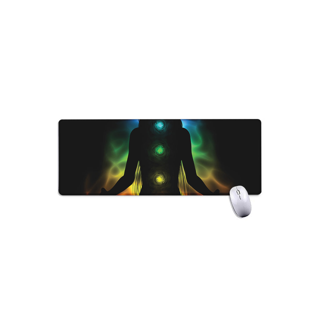 Seven Chakras Aura Print Extended Mouse Pad