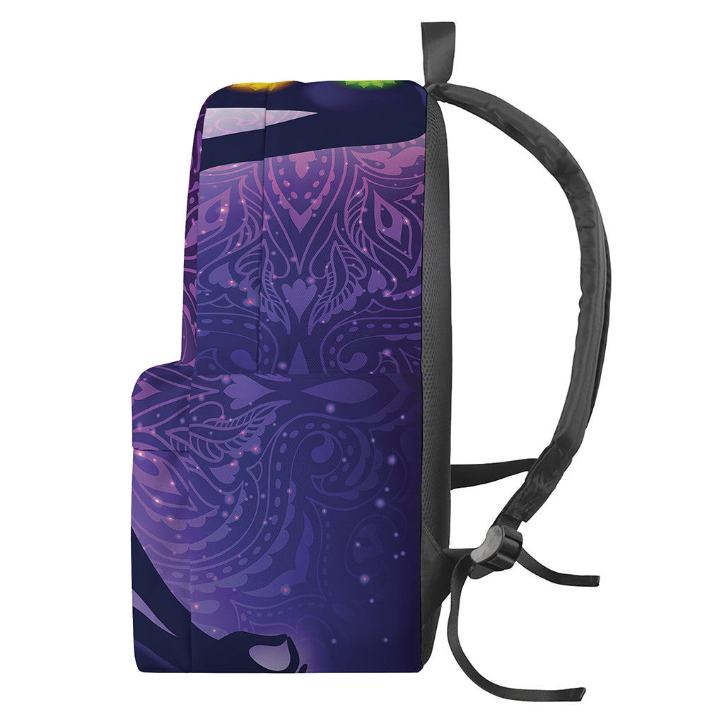 Seven Chakras Mandala Print Backpack
