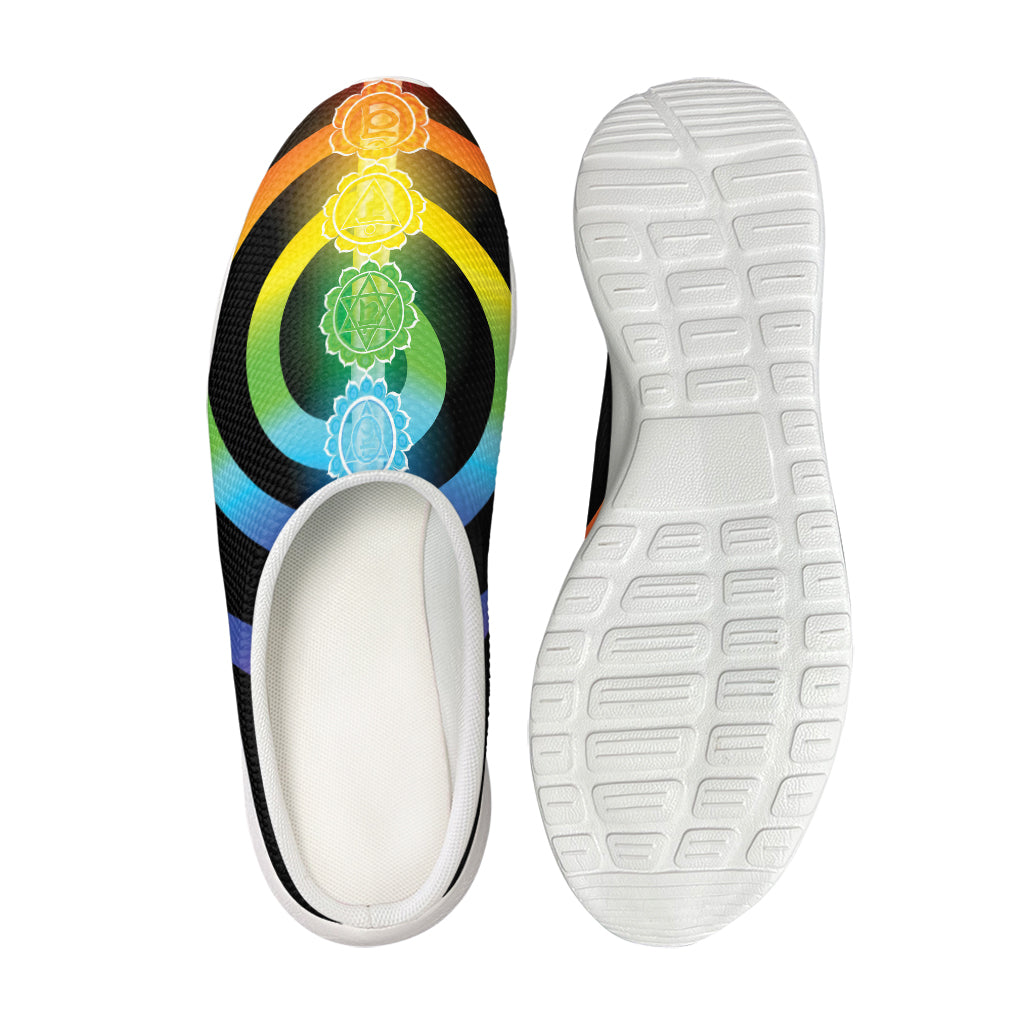 Seven Chakras Rainbow Of Life Print Mesh Casual Shoes