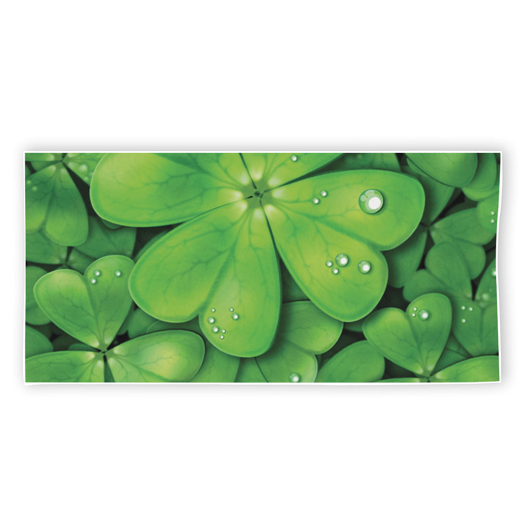 Shamrock Clover St. Patrick's Day Print Beach Towel
