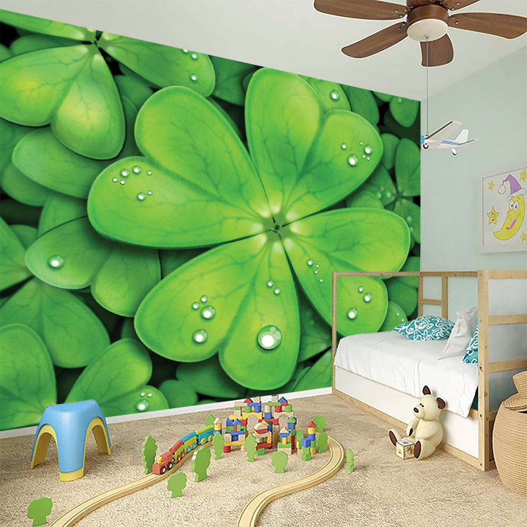 Shamrock Clover St. Patrick's Day Print Wall Sticker