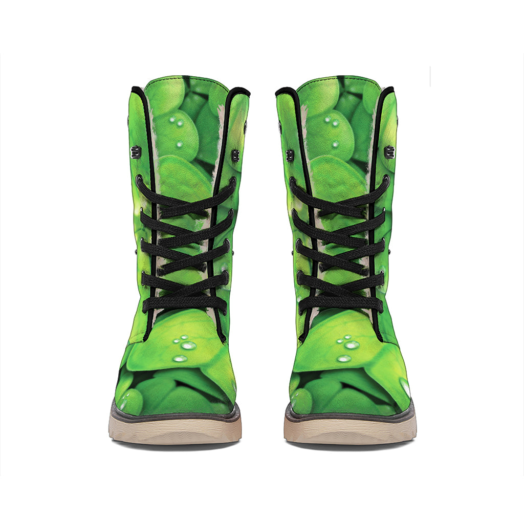 Shamrock Clover St. Patrick's Day Print Winter Boots