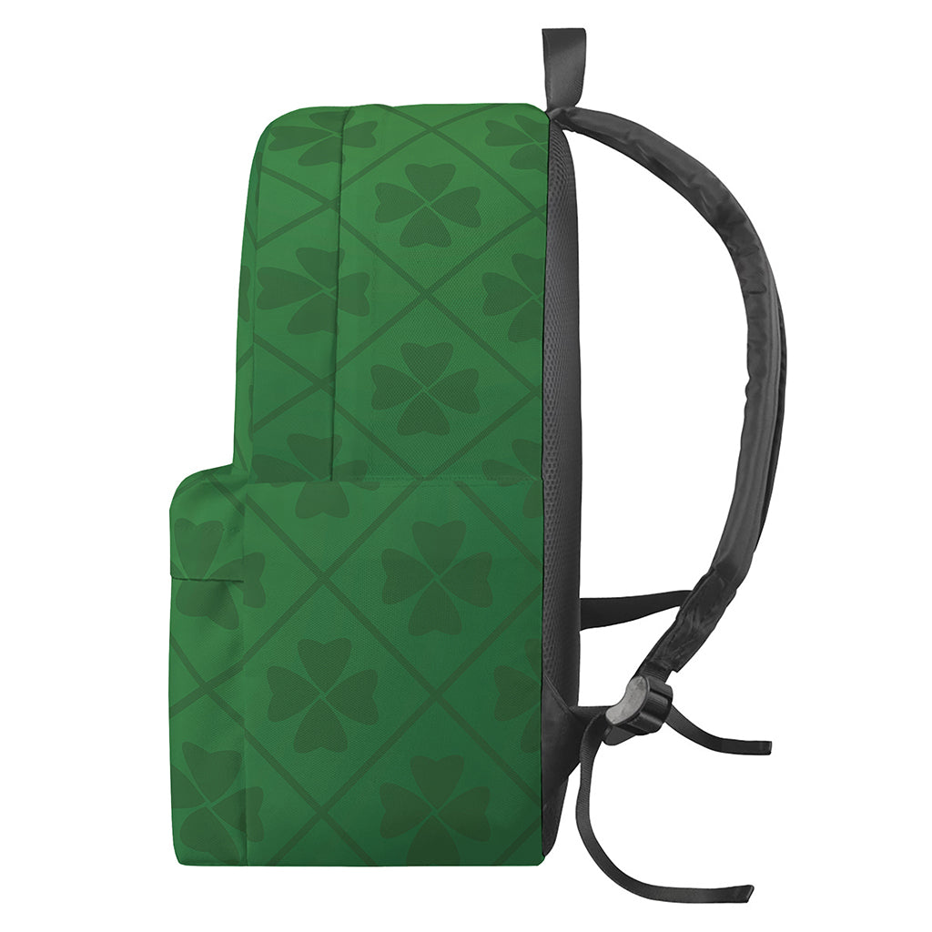 Shamrock St. Patrick's Day Pattern Print Backpack